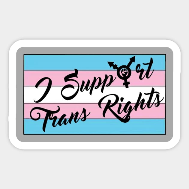 Trans Rights Sticker by lantheman